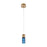 Kalco Lighting Kiriko 1 Light Pendant, Winter Brass