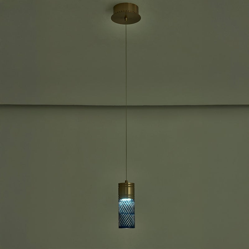 Kalco Lighting Kiriko 1 Light Pendant, Winter Brass