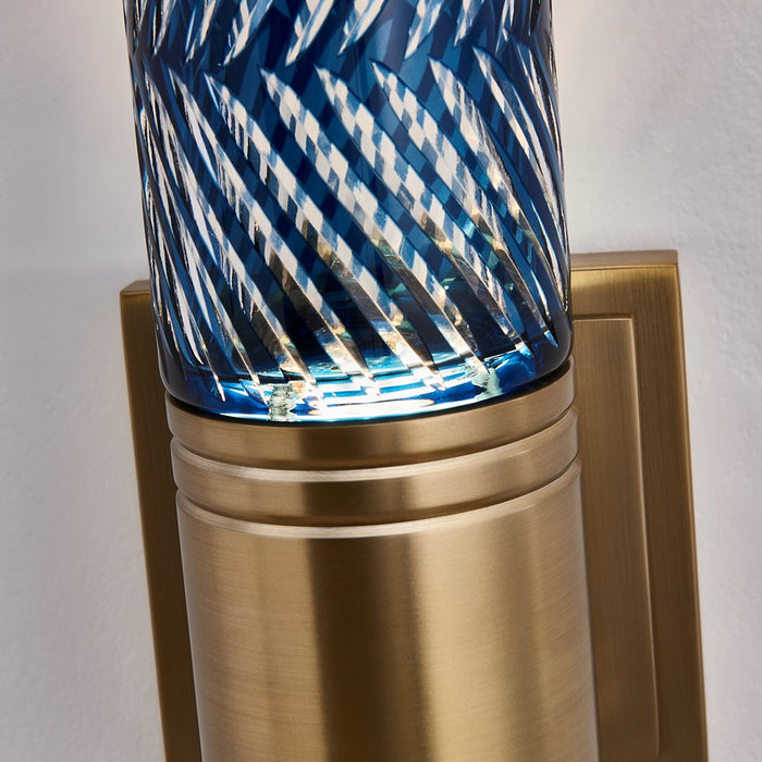 Kalco Lighting Kiriko 1 Light Wall Sconce, Winter Brass