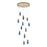 Kalco Lighting Kiriko 12 Light Chandelier, Winter Brass - 524952WB