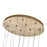 Kalco Lighting Kiriko 12 Light Chandelier, Winter Brass