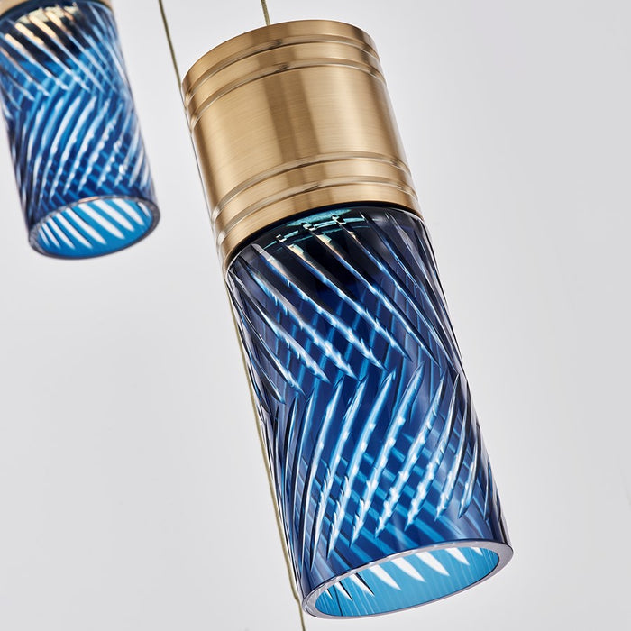 Kalco Lighting Kiriko 12 Light Chandelier, Winter Brass
