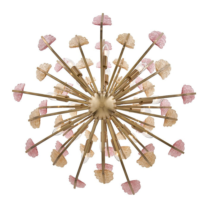 Kalco Lighting Autumna 22 Light Chandelier, Brushed Champagne Gold
