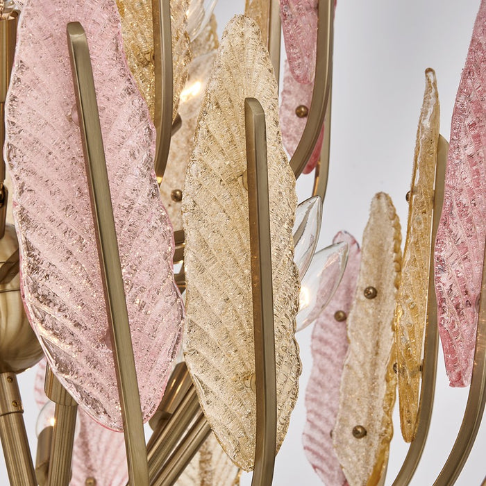 Kalco Lighting Autumna 22 Light Chandelier, Brushed Champagne Gold