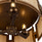 Kalco Lighting Button 3Lt Semi-Flush Mount, Brass/Modern Gold