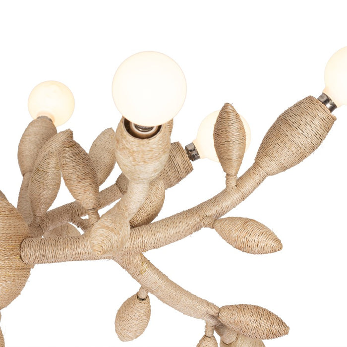 Kalco Lighting Branche 12 Light Chandelier, Warm Ivory