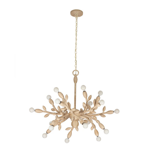 Kalco Lighting Branche 18 Light Chandelier, Warm Ivory