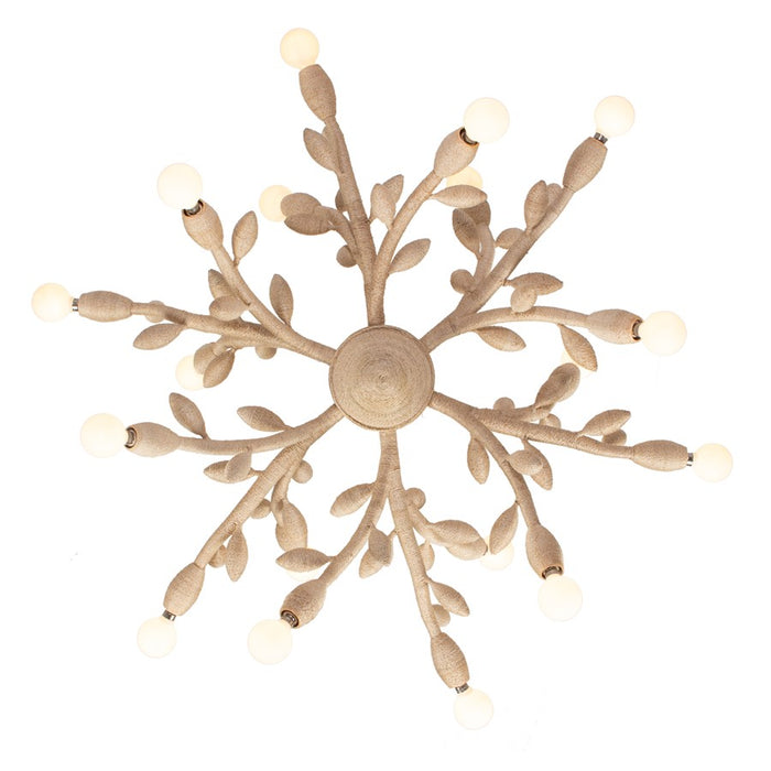 Kalco Lighting Branche 18 Light Chandelier, Warm Ivory