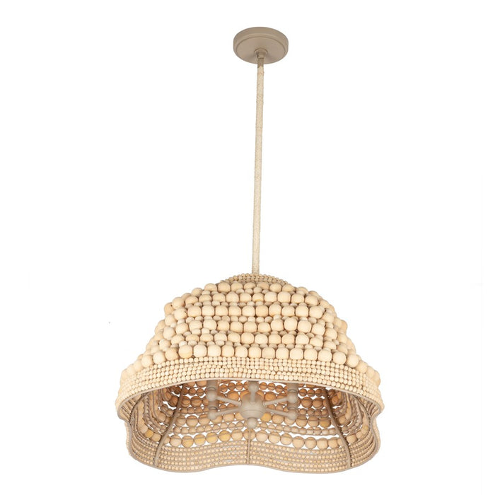 Kalco Lighting Coaxial 6 Light 14.5" Pendant, Jute