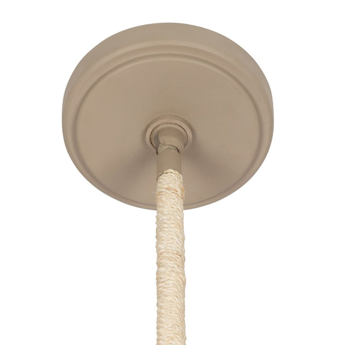 Kalco Lighting Coaxial 6 Light 14.5" Pendant, Jute