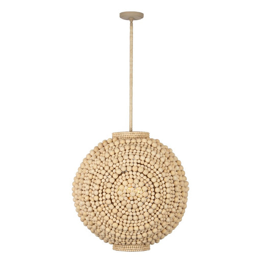 Kalco Lighting Coaxial 6 Light 27" Pendant, Jute - 527156JT