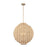 Kalco Lighting Coaxial 6 Light 27" Pendant, Jute