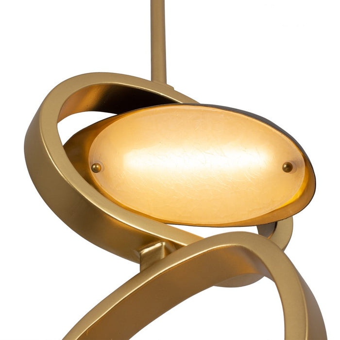 Kalco Lighting Onyx 3 Light Pendant, Brushed Gold/Satin Bronze