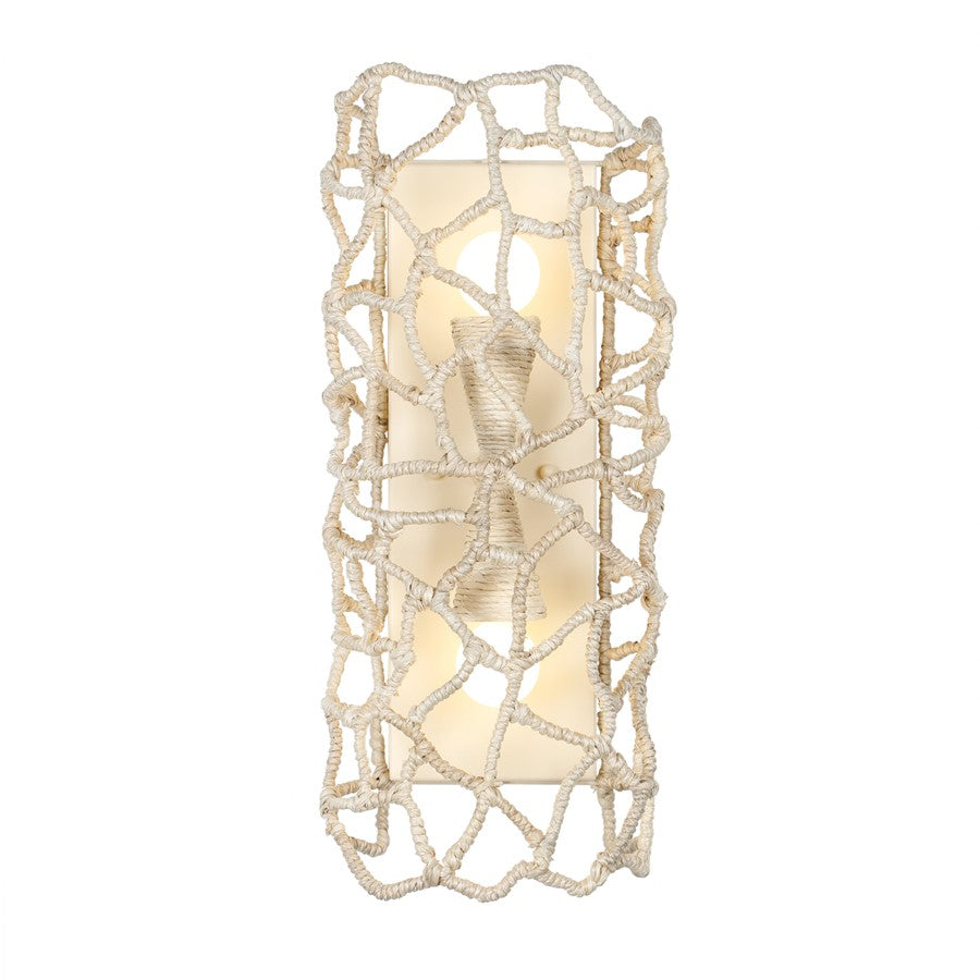 Kalco Lighting Reef 2 Light Wall Sconce, Warm Ivory - 527321WIV