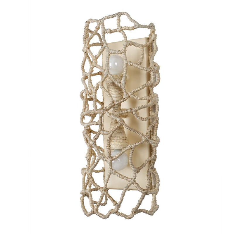 Kalco Lighting Reef 2 Light Wall Sconce, Warm Ivory