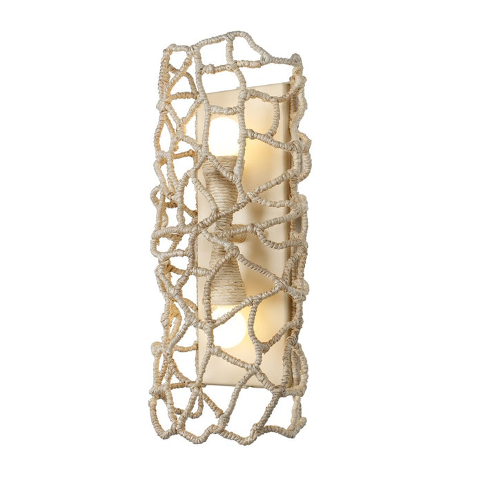 Kalco Lighting Reef 2 Light Wall Sconce, Warm Ivory