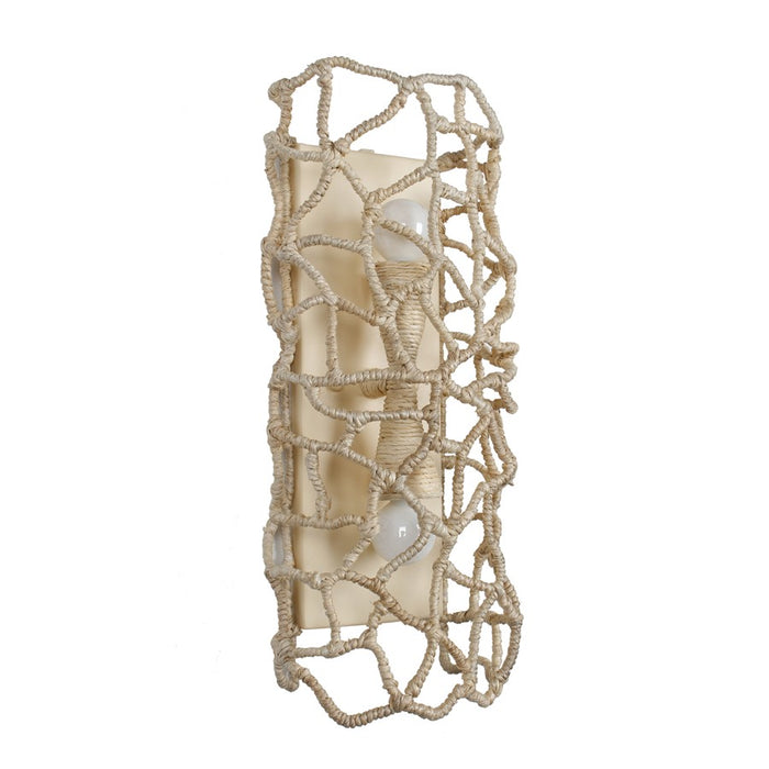 Kalco Lighting Reef 2 Light Wall Sconce, Warm Ivory