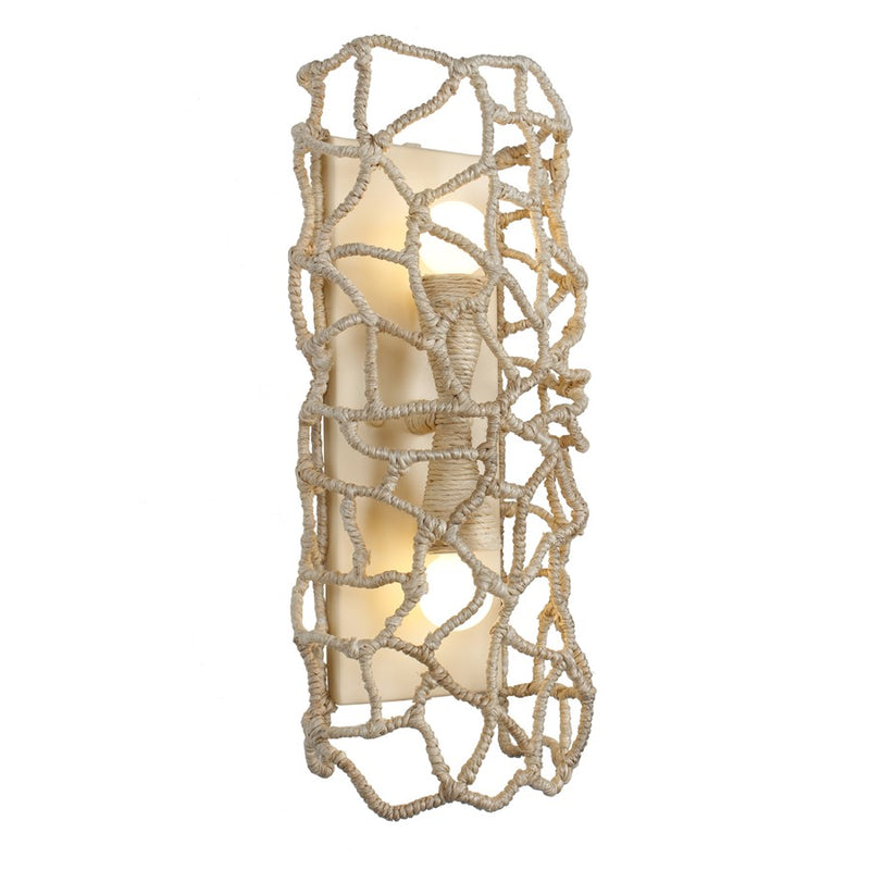 Kalco Lighting Reef 2 Light Wall Sconce, Warm Ivory