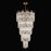 Kalco Lighting Adorn 40 Light Chandelier, Vintage Brass - 527751VGB