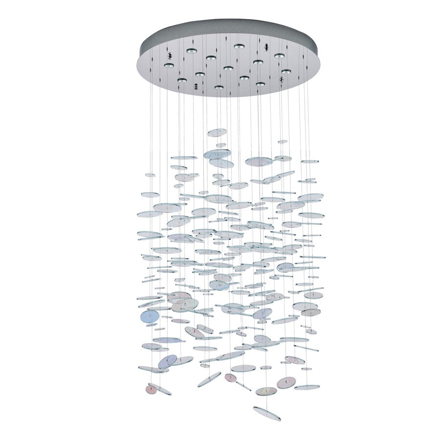 Kalco Lighting Spettro 13 Light Chandelier, Polished Chrome - 528051CH