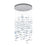 Kalco Lighting Spettro 13 Light Chandelier, Polished Chrome