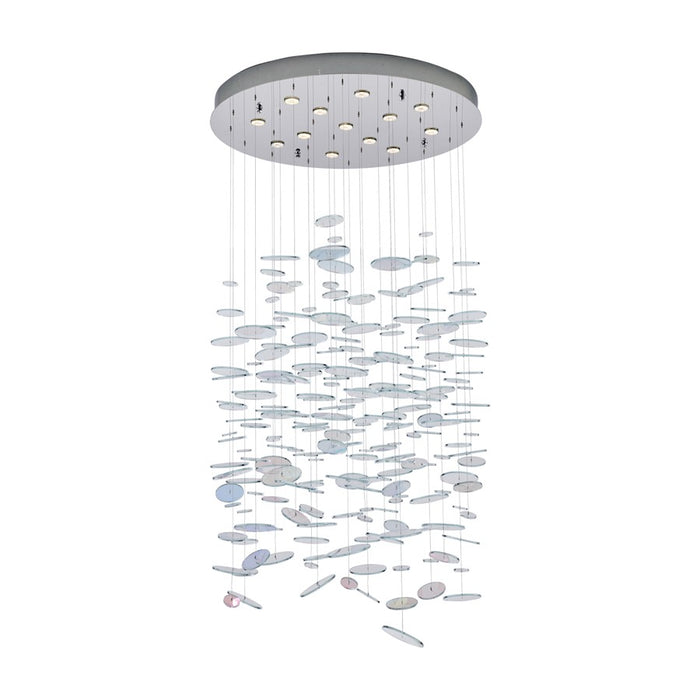 Kalco Lighting Spettro 13 Light Chandelier, Polished Chrome