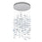 Kalco Lighting Spettro 13 Light Chandelier, Polished Chrome