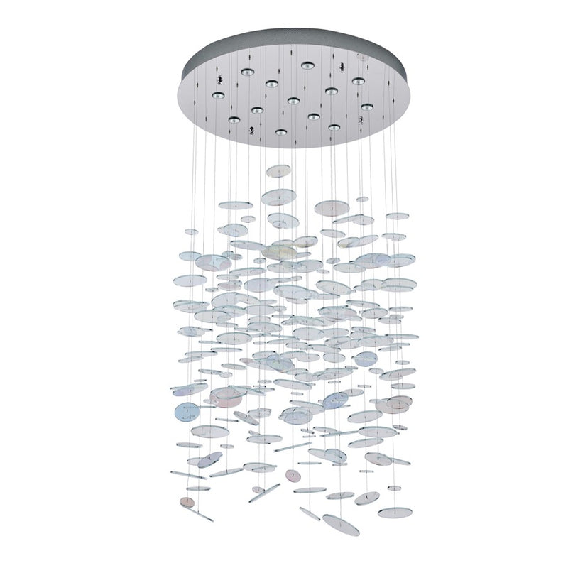 Kalco Lighting Spettro 13 Light Chandelier, Polished Chrome