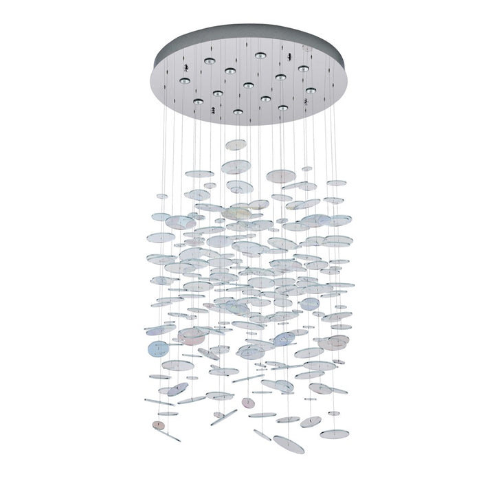 Kalco Lighting Spettro 13 Light Chandelier, Polished Chrome
