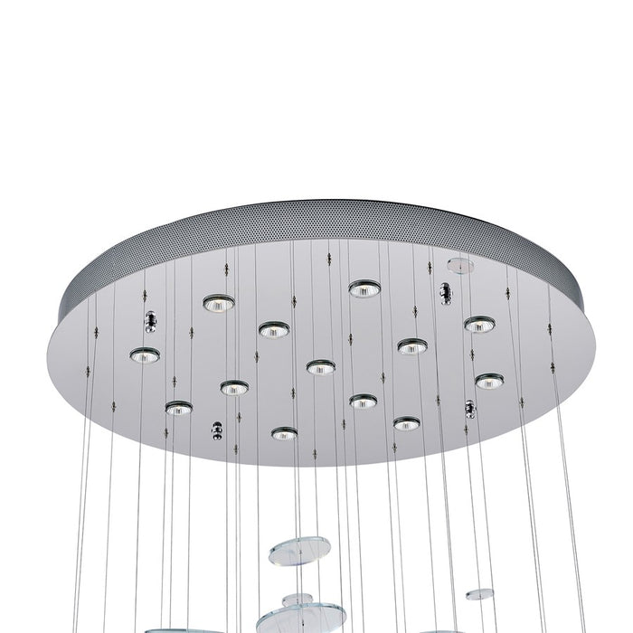Kalco Lighting Spettro 13 Light Chandelier, Polished Chrome