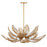 Kalco Lighting Fern 14 Light Chandelier, Modern Gold - 528255MG