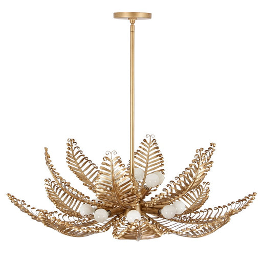Kalco Lighting Fern 14 Light Chandelier, Modern Gold - 528255MG