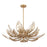 Kalco Lighting Fern 14 Light Chandelier, Modern Gold