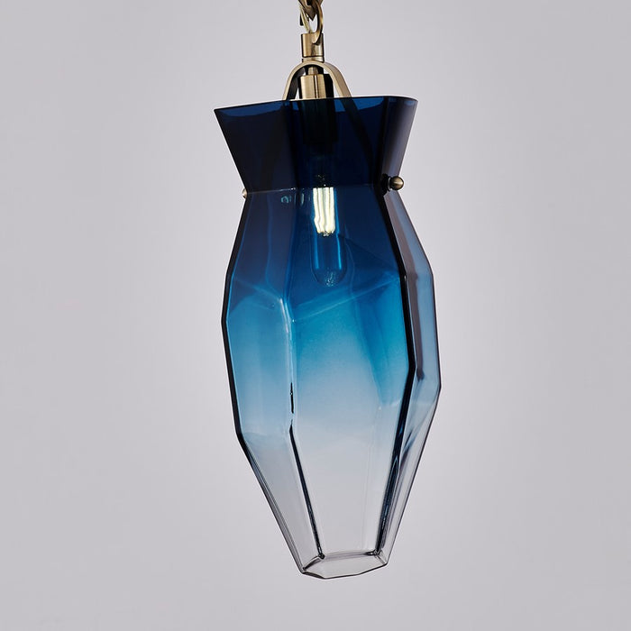 Kalco Lighting Bolsa 1 Light 6.5" Pendant, Winter Brass