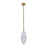 Kalco Lighting Bolsa 1 Light 16" Pendant, Winter Brass