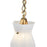 Kalco Lighting Bolsa 1 Light 16" Pendant, Winter Brass