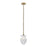 Kalco Lighting Bolsa 1 Light 13" Pendant, Winter Brass - 528312WBWT