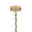 Kalco Lighting Bolsa 1 Light 13" Pendant, Winter Brass