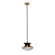 Kalco Lighting Bolsa 1 Light 12" Pendant, Winter Brass - 528313WB