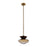 Kalco Lighting Bolsa 1 Light 12" Pendant, Winter Brass