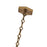 Kalco Lighting Bolsa 1 Light 12" Pendant, Winter Brass