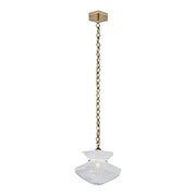 Kalco Lighting Bolsa 1 Light 11" Pendant, Winter Brass - 528313WBWT