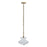 Kalco Lighting Bolsa 1 Light 11" Pendant, Winter Brass