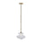 Kalco Lighting Bolsa 1 Light 11" Pendant, Winter Brass