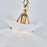 Kalco Lighting Bolsa 1 Light 11" Pendant, Winter Brass