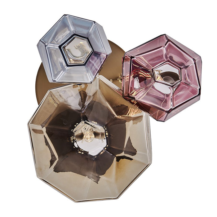 Kalco Lighting Bolsa 3 Light 35" Chandelier, Winter Brass