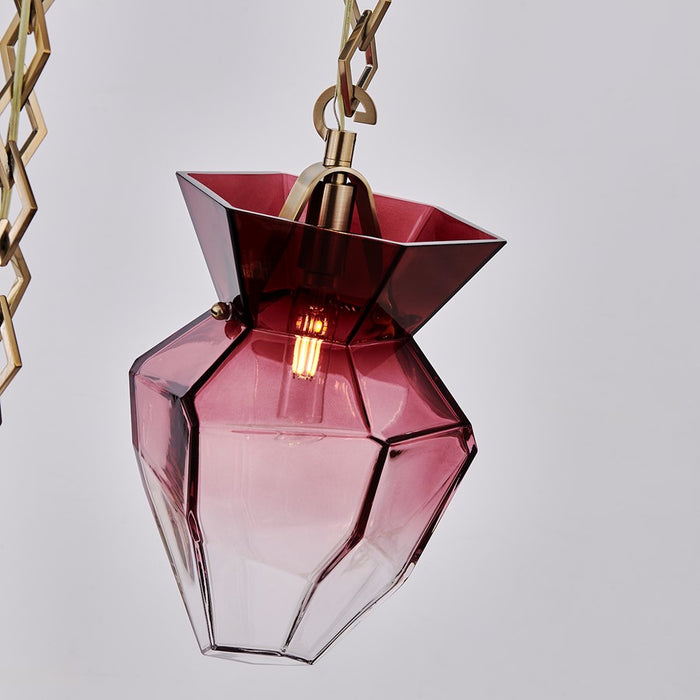 Kalco Lighting Bolsa 3 Light 35" Chandelier, Winter Brass