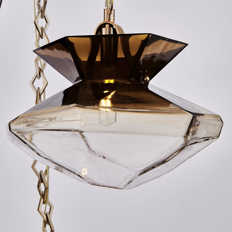 Kalco Lighting Bolsa 6 Light 31" Chandelier, Winter Brass