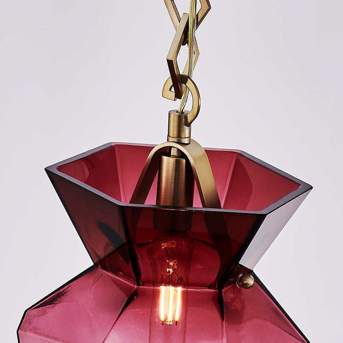 Kalco Lighting Bolsa 6 Light 38" Chandelier, Winter Brass