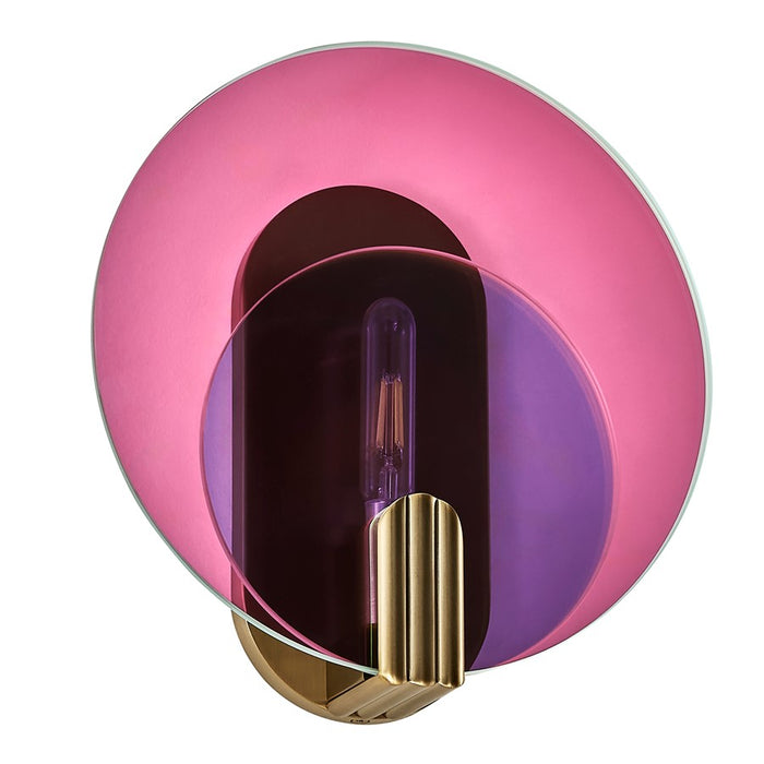 Kalco Lighting Optics 1 Light Wall Sconce, Winter Brass